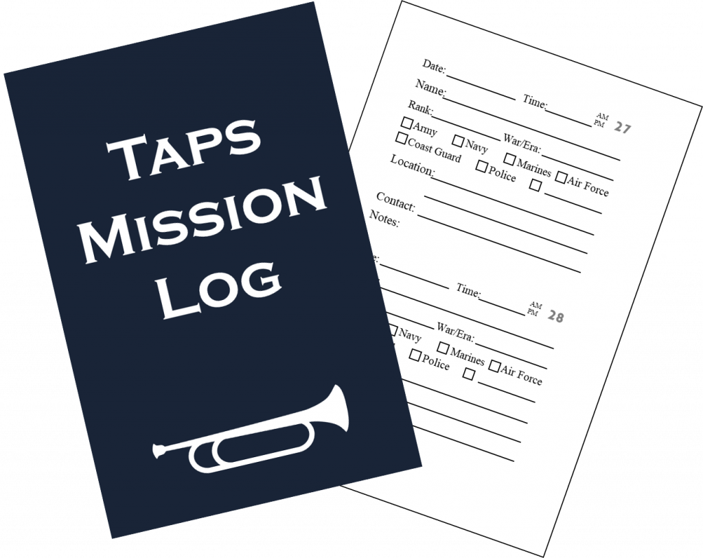 Pic of Taps Mission Log book